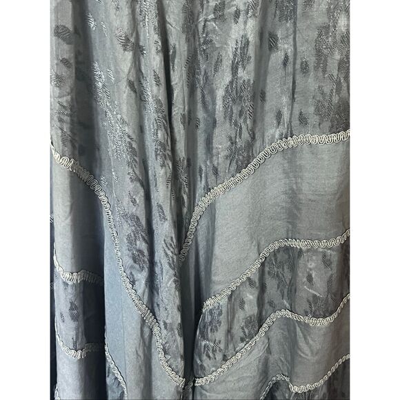 SCULLY WOMEN'S LACE-UP JACQUARD MIDI DRESS sz L - Picture 6 of 8